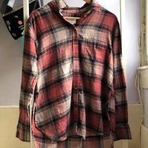 American Eagle Outfitters Distressed Flannel
